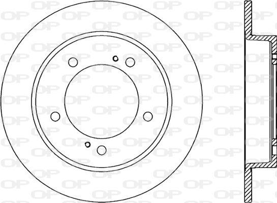 OPEN PARTS Тормозной диск BDA1498.10